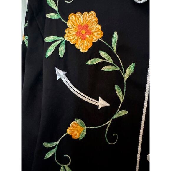 Retro Panhandle Slim Crochet Floral Embroidered Western Shirt XL - Picture 11 of 11